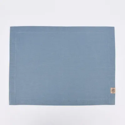 Produktbild von Platzset Erik aus 100% Leinen 1-lagig 40x50cm blau