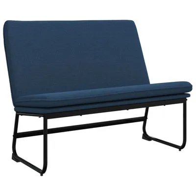 Image de Banc Bleu 100x75x76 cm Tissu