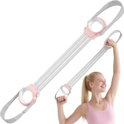 Produktbild von Bänder Krafttraining, Widerstandsbänder 20-60Lbs, Brustmuskel Trainingsgeräte mit Rutschfesten Griffen für Brust, Arm und Ganzkörperkrafttraining