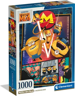 Image de Puzzle CLE 1000 Compact, Moche et Méchant Me4 39798