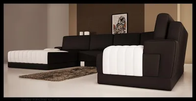 Produktbild von Polster Ledersofa Sofa Couch Polster Eck Sitz Garnitur U Form XXL Big Sofas Neu