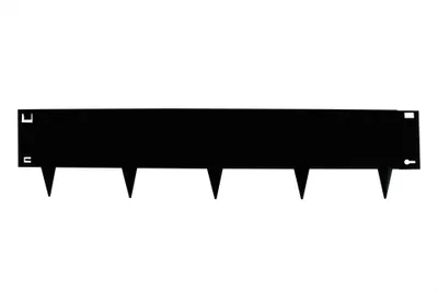 Produktbild von Rasenkante Metall Schwarz 24 x 106 cm Flexibel - Pro Stück