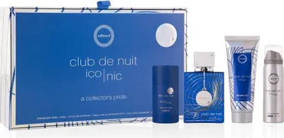 Produktbild von Armaf - Club De Nuit Blue Iconic Geschenkset EDP 105 ml, Deostick 75 g, Deospray 50 ml und Duschgel 100 ml 105ml