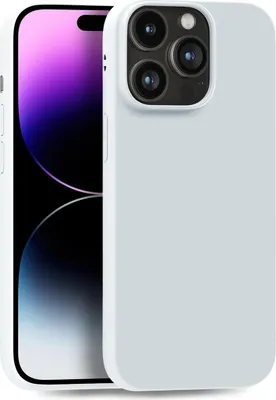 Produktbild von Hülle für Apple iPhone 14 Pro Max - Handyhülle Cover aus Silikon in Weiß