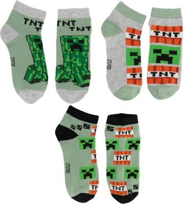 Obrázok produktu pre Ponožky Minecraft Creeper a TNT, veľkosť 31/34