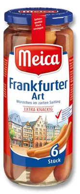 Obrázek produktu pro Meica Frankfurtské párky 6 kusů v jemném provázku 540g