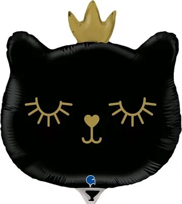 Immagine prodotto di Palloncino in foil gatto Gattino nero con  35cm