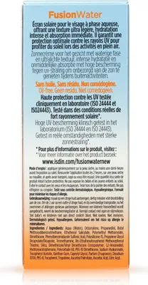Produktbild von ISDIN Fotoprotector Fusion Water SPF 50, Sonnenschutzcreme, Gesicht, Flasche, Feuchtigkeitsspendend, Schutz, Jeder Hauttyp, 50 ml