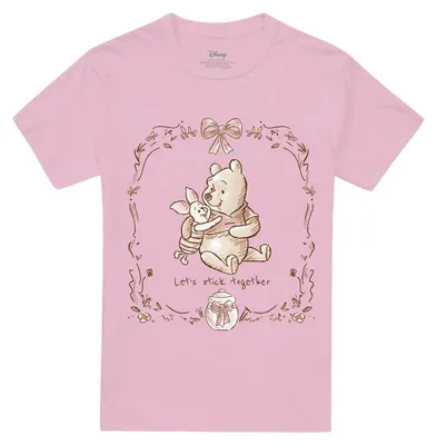 Imagen del producto de Camiseta Winnie the Pooh, uni, para hombre/mujer, modelo TV41791 (talla L), color rosa