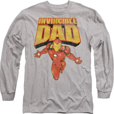 Obrázek produktu pro Iron Man - "Invincible Dad" Tričko pro muže/dámy Uni - Den otců TV14445 (M) (Sport Heide)