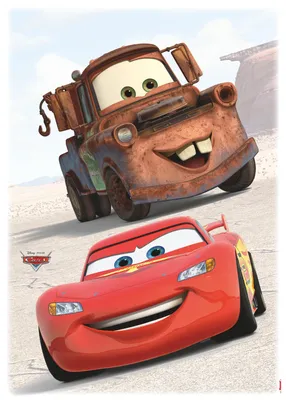 Produktbild von Komar Deco-Sticker "Cars Friends" 50 x 70 cm, braun/rot, 14015h