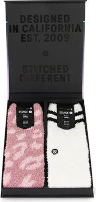 Produktbild von Stance Purrfect 2 Paar Crew Box Set Socken Dusty Rose