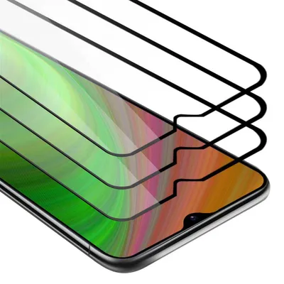 Immagine prodotto di Cadorabo 3x pellicola blindata a schermo intero per Samsung Galaxy M30s pellicola protettiva in vetro temperato nero di protezione del display