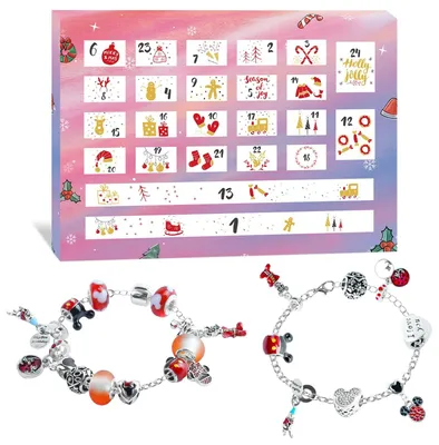 Produktbild von Adventskalender 2026 Mädchen Kinder Schmuck Charms Armbänder MQ