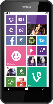 Produktbild von Nokia Lumia 635 Smartphone in Schwarz - Mikro SIM - 4,5 Zoll Touchscreen - 5 Megapixel Kamera - Win 8; 80400
