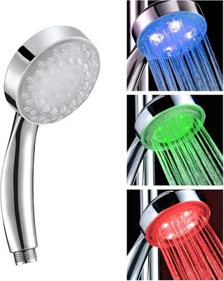 Produktbild von Farbwechselnde LED-Duschkopf-Dusche mit LED-Duschkop
