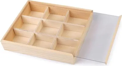 Obrázek produktu pro Dřevěný box / organizér s posuvným víkem na různé předměty - (K32022)