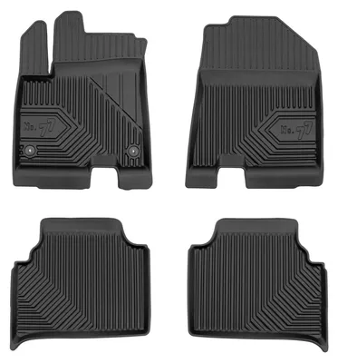 Imagen del producto de Alfombrillas de goma para Kia Niro EV I 2018-2022 (crossover) – juego de 4 piezas, negras, a medida