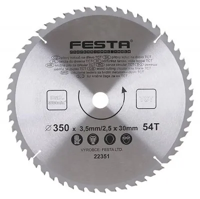 Produktbild von Sägeblatt FESTA 22351 SK 350/3,5/30 mm 54 Zähne