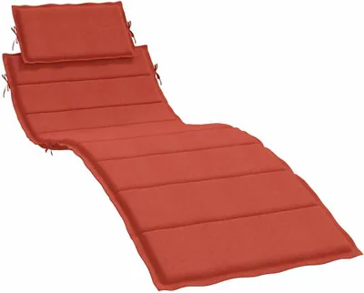 Produktbild von vidaXL Sonnenliegen-Auflage Melange Rot 186x58x4 cm Stoff