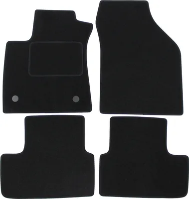 Image de Tapis De Sol Noir Velours Pour Renault Megane 4 Grand Tourer Depuis 2017 Coupe 4pcs, Ajustement précis, Base Antidérapante, Renforcée dans la Zone de la Pédale