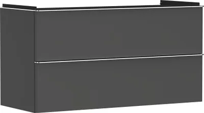Produktbild von Waschtischunterschrank Xelu Q 1180x605x475mm diamantengr ma Gri chrom diamantengrau matt Griff chrom