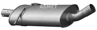 Produktbild von ASMET 01.061 Mittelschalldämpfer Schalldämpfer passend für MERCEDES-BENZ A-Klasse (W169)