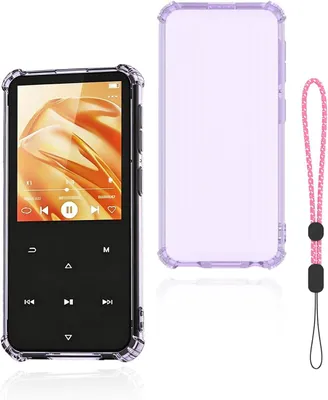 Imagen del producto de Funda protectora para reproductor de MP3, transparente, antideslizante, compatible con el modelo M3