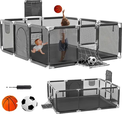 Immagine prodotto di Area giochi per bambini, Area spaziosa, Design resistente, GRIGIO