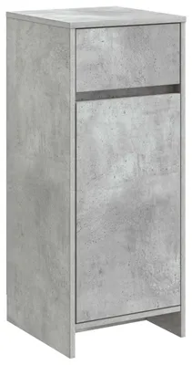 Image de Armoire de salle de bain vidaXL, gris béton, 35 x 36,5 x 85 cm, aggloméré
