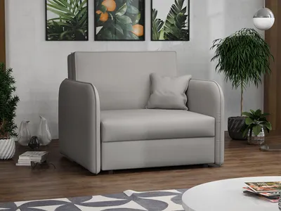 Obrázek produktu pro Rozkládací křeslo BELA LOFT 1 - světlé šedé