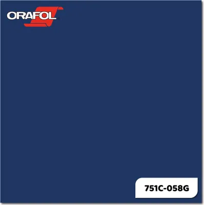 Produktbild von Plotterfolie ORACAL 751C-058G Ultramarinblau glänzend 31,5 x 20 cm