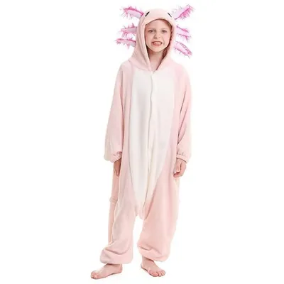 Produktbild von Minicee Kinder Onesie Pyjama Tier Kostüm Fleece Jumpsuit Kapuze