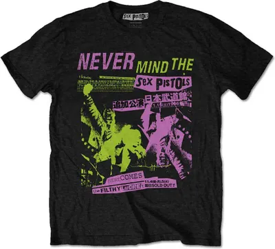 Produktbild von Pistols Japanese Poster Black XL T-Shirt