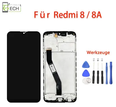 Produktbild von Für Xiaomi Redmi 8 / 8A LCD Display mit Rahmen Bildschirm Touchscreen + Werkz...