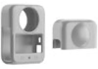 Image de Étui en silicone avec objectif PULUZ pour DJI Osmo 360 (gris)