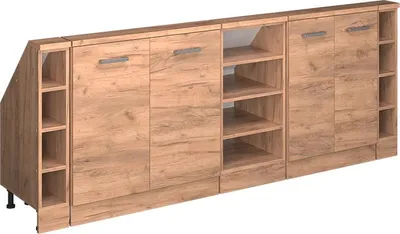 Produktbild von Dachschrägenschrank-Set Vicco Rion Goldkraft Eiche 5er Set, Model 56044
