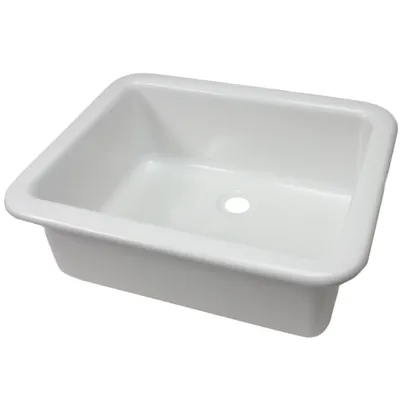 Image de Cuvette à encastrer lavabo camping-car caravane camping bateau 350 x 280 x120 mm rectangulaire blanc