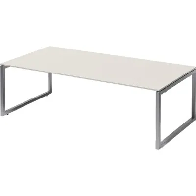 Obrázok produktu pre Cito – manažérsky stôl/konferenčný stôl | pevná výška, podnož v tvare O, šírka 2400 mm, hĺbka 1200 mm