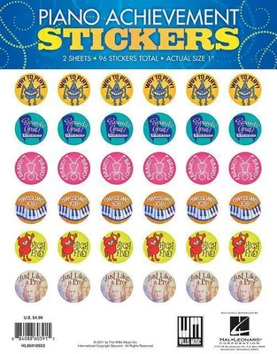 Obrázek produktu pro Piano Achievement Stickers