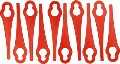 Produktbild von vhbw 10x Ersatz-Messer Ersatz für Einhell 34.057.30 für Rasentrimmer - Ersatzklinge Rot, Nylon / Kunststoff