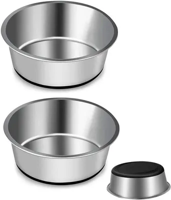 Produktbild von Hundebelüftung aus Edelstahl - Antirutschsilikon-Basis - Durchmesser 17 cm