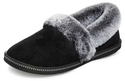 Produktbild von Skechers Cozy Campfire - Team Toasty Flache Hausschuhe Damen, Schwarz (Black Mic