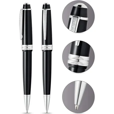 Produktbild von CROSS Kugelschreiber Bailey Light Schwarz-Lack/Chrom, aus Kunststoff