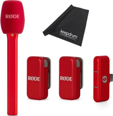 Obrázok produktu pre Bezdrôtový mikrofón Rode Micro USB-C Set na rozhovor Červená