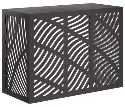 Zdjęcie produktu dla vidaXL Osłona klimatyzacji czarna 110 x 50 x 80 cm stalowa