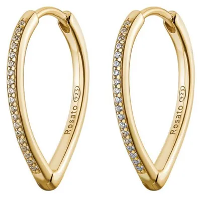 Imagen del producto de Elegantes pendientes dorados con circonitas brillantes, modelo Sofia RZSO28