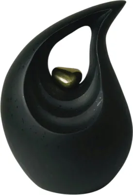Immagine prodotto di Urna a goccia 800 ml - Urna in alluminio fatta a mano per umani e animali domestici - Design unico - Urna cineraria decorativa