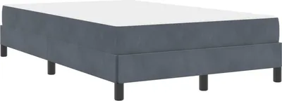 Obrázok produktu pre Posteľ s pružinovým rámom Tmavo šedá 120 x 190 cm látka