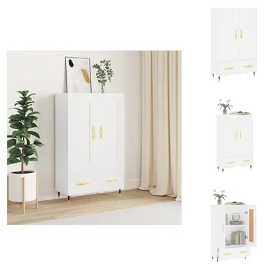 Produktbild von vidaXL Highboard Weiß 69,5x31x115 cm Holzwerkstoff - Sideboards